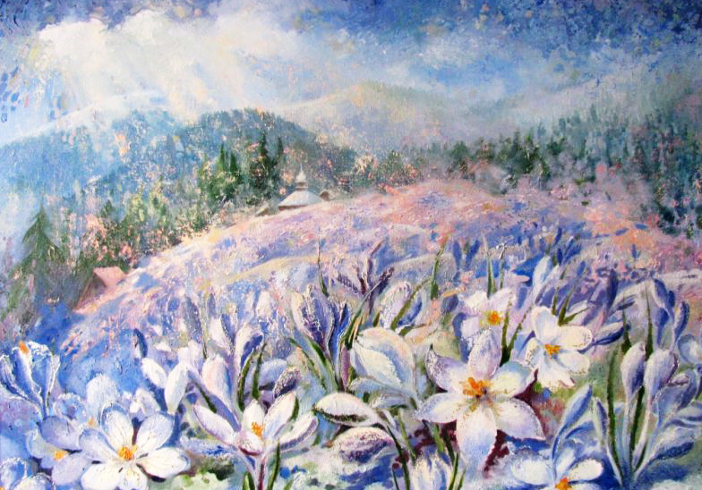 «Весняні очі гір». 2012. Полотно, олія